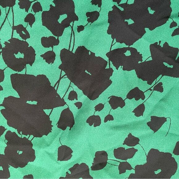 Worthington Sleeveless floral print pattern green black blouse ladies XL - Picture 3 of 9